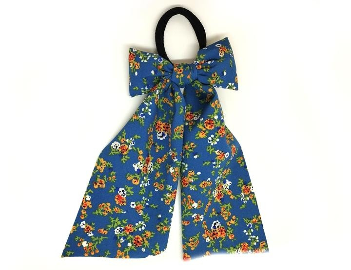 Бант резинка для волос синий Твилли Киев - изображение 1