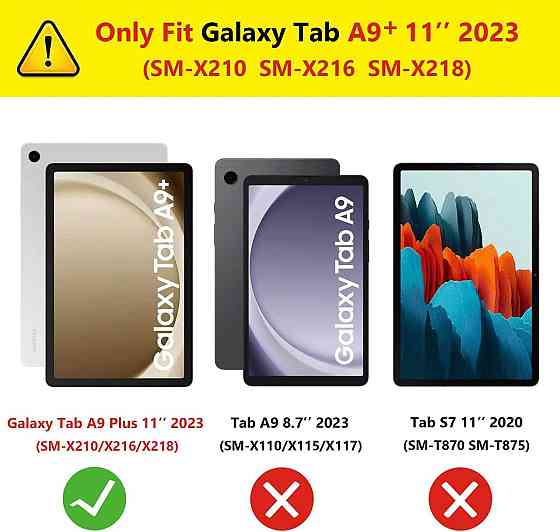 Чехол-книжка с поворотом на 360 градусов для Samsung Galaxy Tab A9+/A9 Plus 2023 11 Inch SM-X210/X215/X216 Днепр