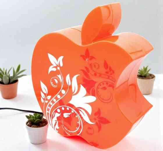 Настільний нічник Яблуко / Мережа 220V / 21*25*9 / Лампочка 10W / Червоний Дніпро