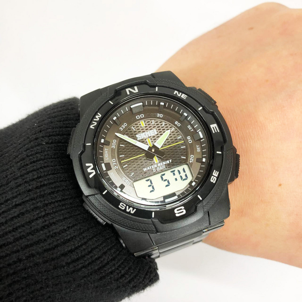 Протиударні годинники SKMEI 1370BKWT, Спортивні міцні годинники армійські скмей PZ-67 Львів - фото 3
