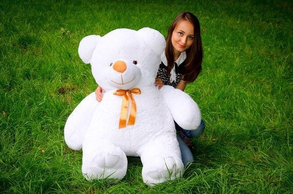 Мягкая игрушка Подарок плюшевый мишка, Плюшевый медведь Ветли 130 см Белый Тернополь - изображение 3