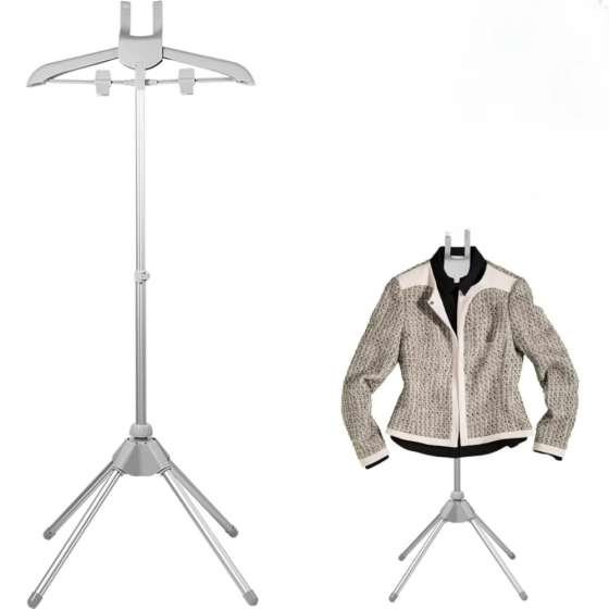 Стійка вішалка для відпарювача одягу, телескопічна для прасування речей парою, висувна 85-160 см, сіра Кам'янець-Подільський