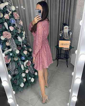 Жіноча святкова блискуча сукня міні з паєтками Одеса