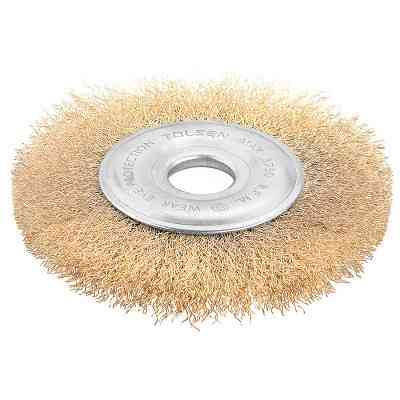Щетка для электроинструмента Tolsen дисковая 125 мм х 22.2 мм, гофрированная проволока 0.3 мм (77527) Винница