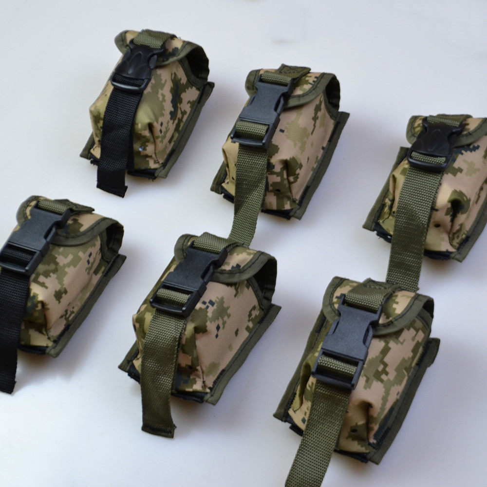 Качественный Подсумок под гранату из кордуры пиксель MOLLE для гранаты тактический UG-25 Львов - изображение 19