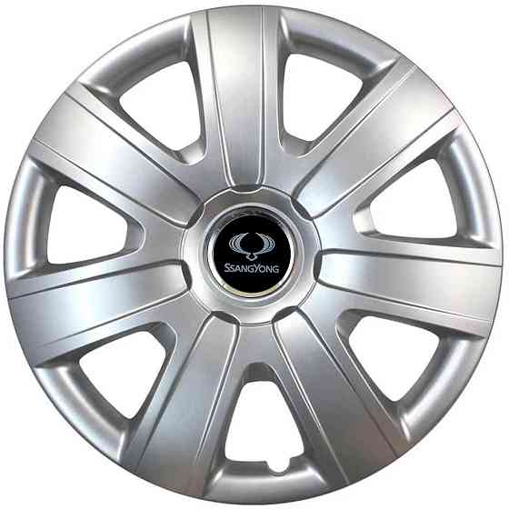 Автомобильные модельные колпаки R16 SsangYong 415 4шт, SJS, серебристые Киев