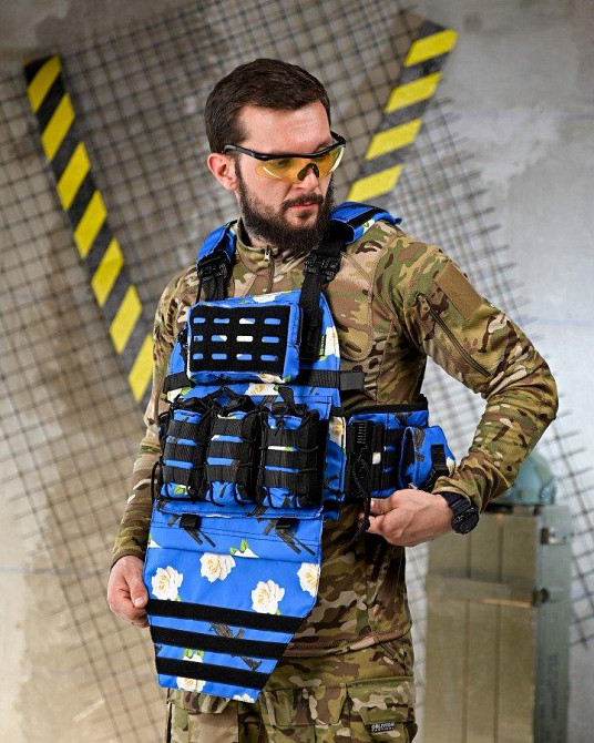 Плитоноска 4 быстрых сброса с напашником NETFLIX SIR  ПП4636 Одесса - изображение 2