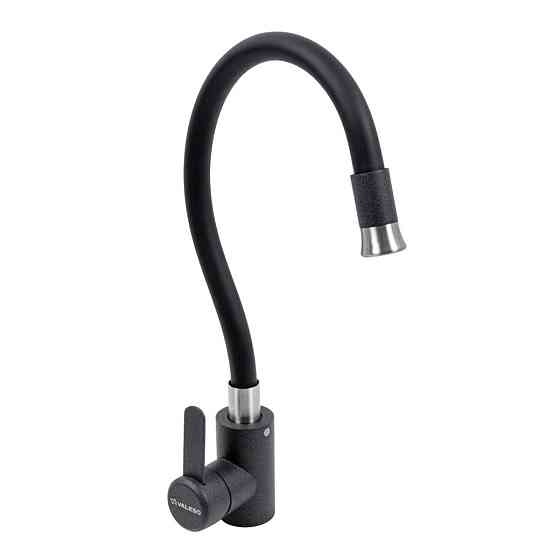 KT 90 змішувач гнучкий фарбований TM Valeso (КАРБОН) Коломыя