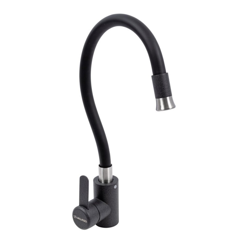 KT 90 змішувач гнучкий фарбований TM Valeso (КАРБОН) Коломыя - изображение 1