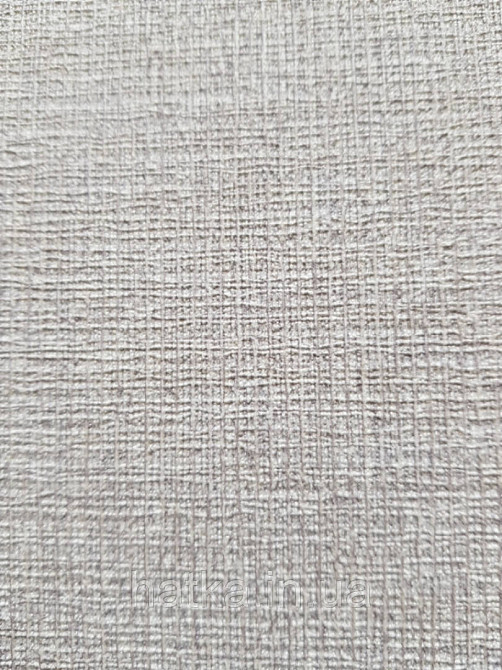 Шпалери метрові вінілові на флізелін AdaWall Beta метрові однотонні під тканину під льон білий з сірим Київ - фото 3