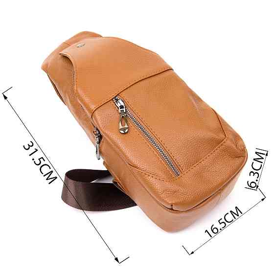 Сумка крос боді Vintage 20404 Руда Київ