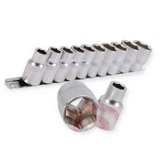 Набір головок 1/2" 10 шт, 10-24 мм (планка) Мукачево