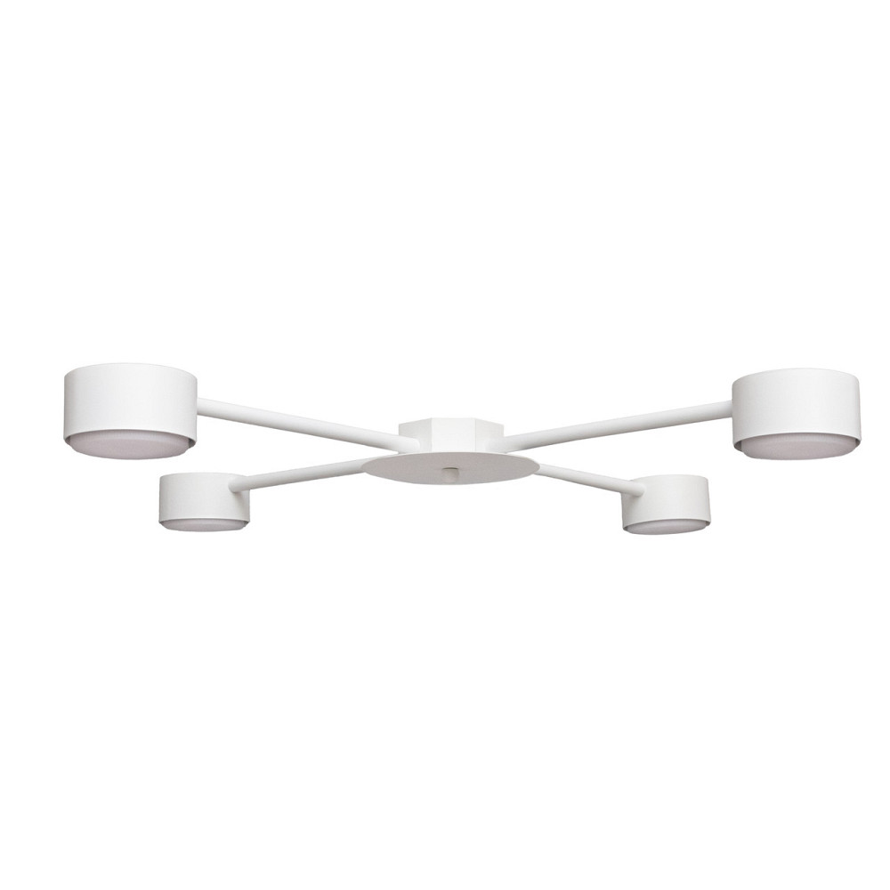 Люстра потолочная MSK Electric Copter на четыре круглых плафона под лампы GX53 белая NL 8040-4 WH Одесса - изображение 3