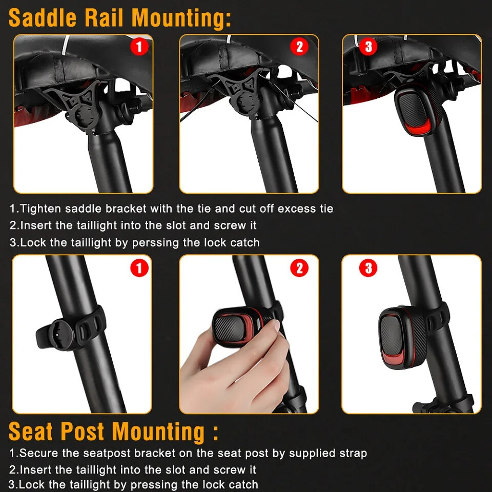 Задній ліхтар для квадроцикла A5P-LED, Повороти стоп-сигнал для велосипеда, Маячок задній велосипедний AZ-32 Івано-Франківськ - фото 7