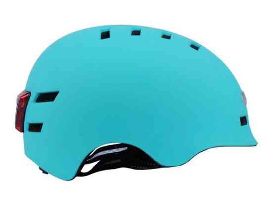 Шлем для самокатов, скейтов GTS-H-039 с габаритным фонарем (бирюзовый, size L) Мукачево