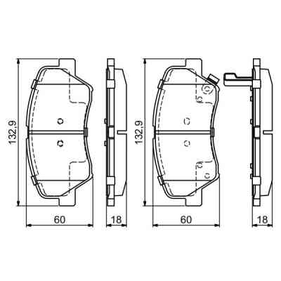 Гальмівні колодки Bosch 0 986 494 691 Вінниця