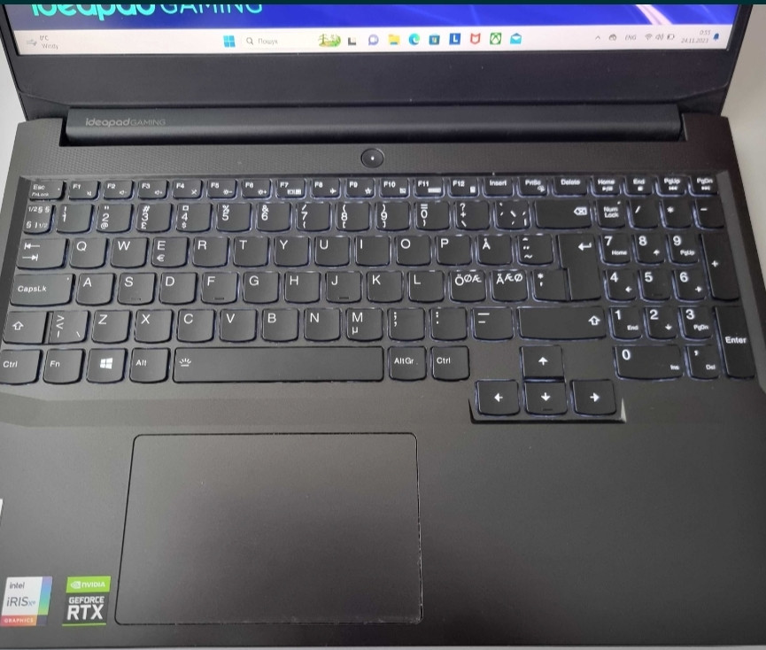 Ноутбук Lenovo Gaming 3 I5 11300H/RTX3050 TI /RAM16GB/SSD512Gb/165Hz Київ - фото 4