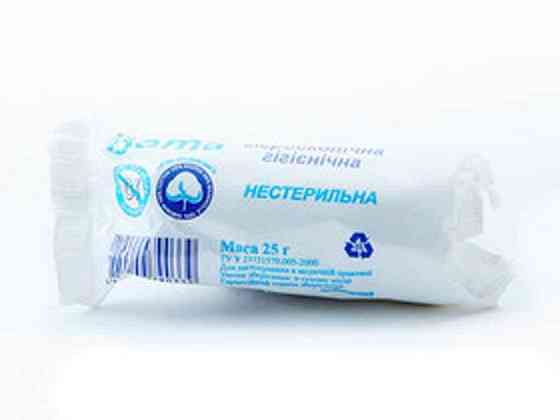 Вата медична нестер. 25гр (ролик) ТМ КАМПУС КОТТОН КЛАБ Киев