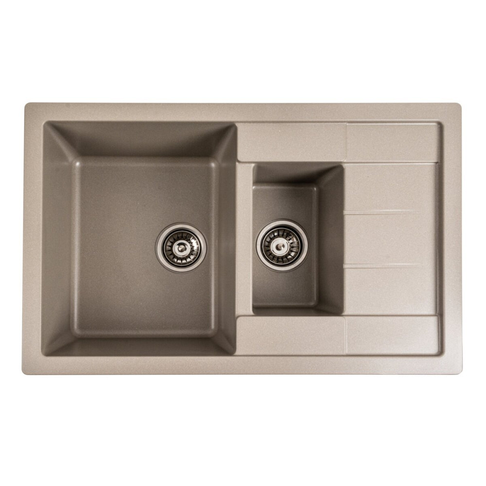 PLATINUM Гранітна мийка для кухні Platinum 7850W TOSKANA матовий Титан Київ - фото 1