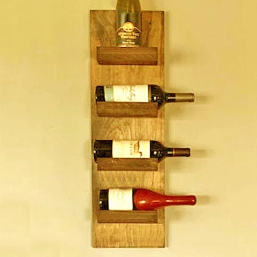 Настінна винна полиця "Наташирі 4" сієна Миколаїв - фото 1