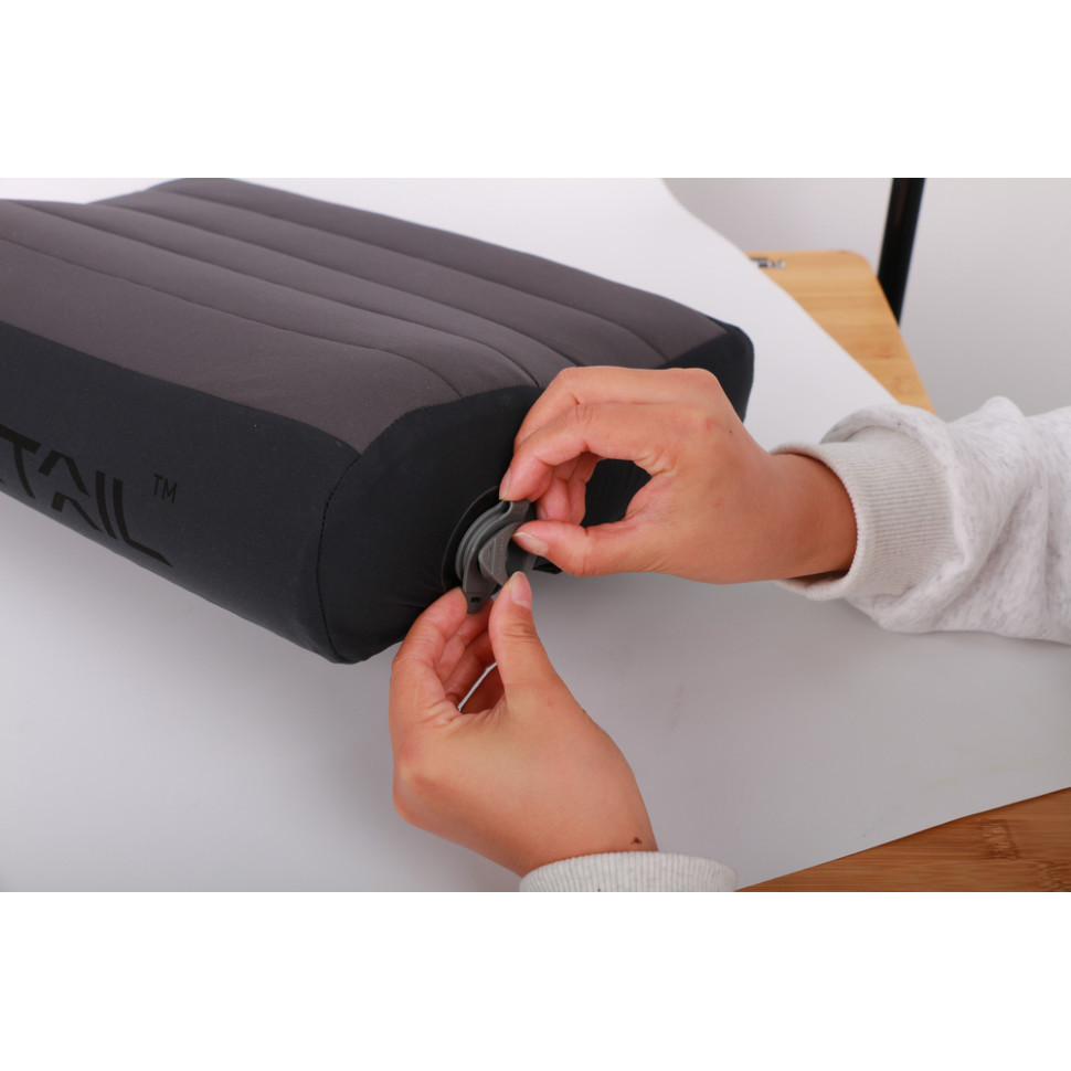 Надувна подушка анатомічна Flextail Zero Pillow, сіра Київ - фото 7