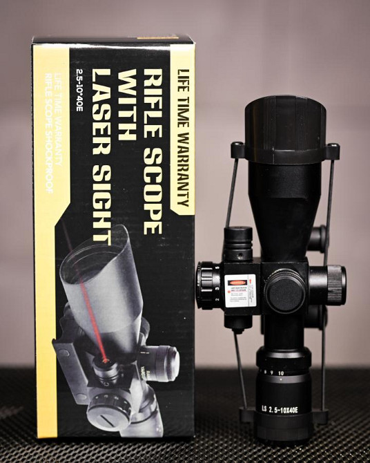 Оптичний приціл 2.5-10x40 з лазерним покажчиком [ACM] ВТ6934 Одеса - фото 3