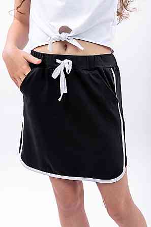 Юбка для девочек, чёрная, летняя , топ Крохатушка одяг Киев