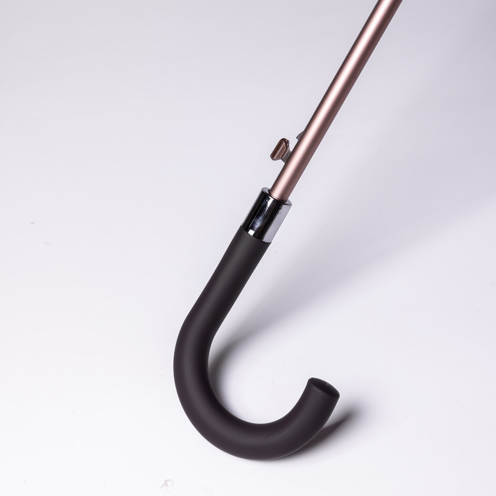 Класична парасолька-тростина з чохлом напівавтомат з поліестеру міцна надійна 12 спиць діаметр 120 см Фіолетовий HP-23-16V Коломия - фото 5