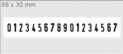 Нумератор металевий 18-роз., 4 мм з вільним полем 68х30 мм Киев - изображение 2