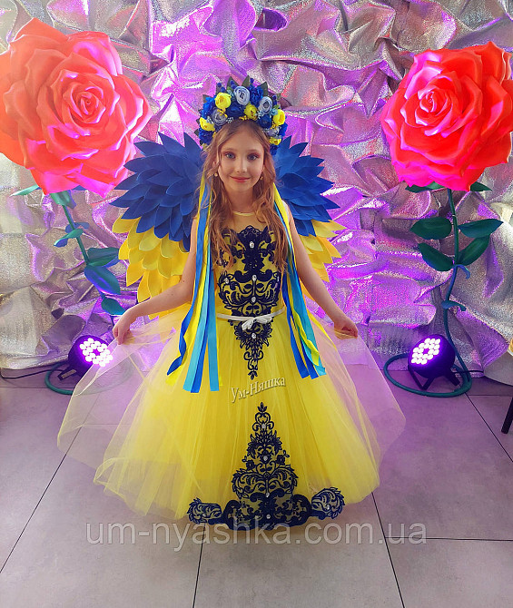 Жовта святкова сукня в патріотичних кольорах Кривой Рог - изображение 1