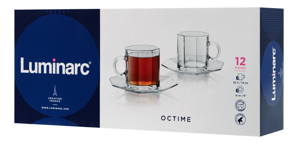 Сервиз чайный Luminarc Octime, 12 предметов (7072537) Киев - изображение 3