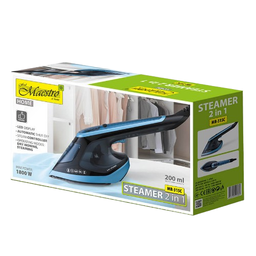 Праска-парогенератор 2в1 1800W MR-315C Maestro Житомир - фото 5