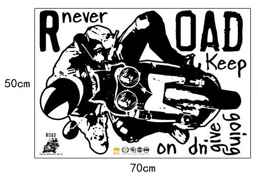 Интерьерная наклейка на стену Мотоциклист Киев - изображение 4