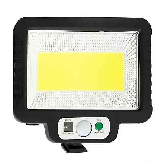 Вуличний ліхтар-прожектор із сонячною батареєю T-09 + пульт / Настінний led світильник з датчиком руху Київ