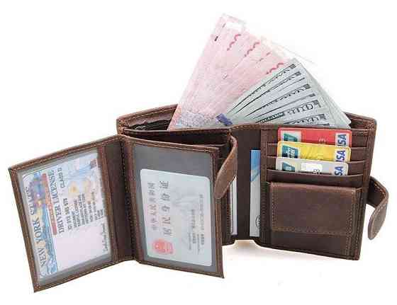 Портмоне чоловіче Vintage 14404 Коричнева Київ