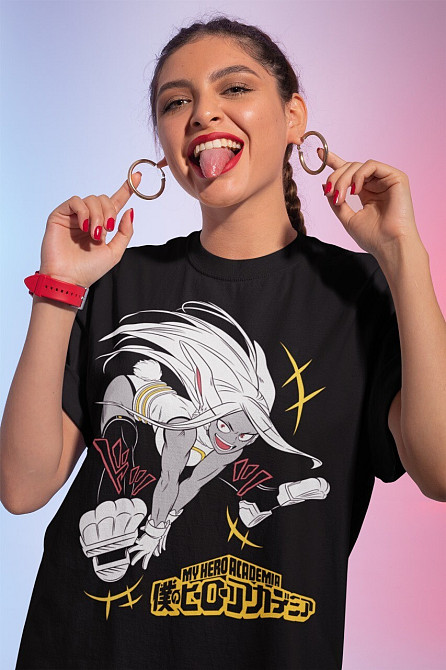 Футболка аниме Моя геройская академия оверсайз (S/M/L) Черний AnimeJ0279 Днепр - изображение 1