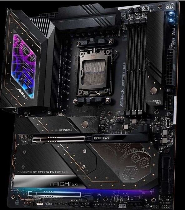 Топ материнская плата ASRock X870E Taichi AM5 amd ryzen Нова. Киев - изображение 4