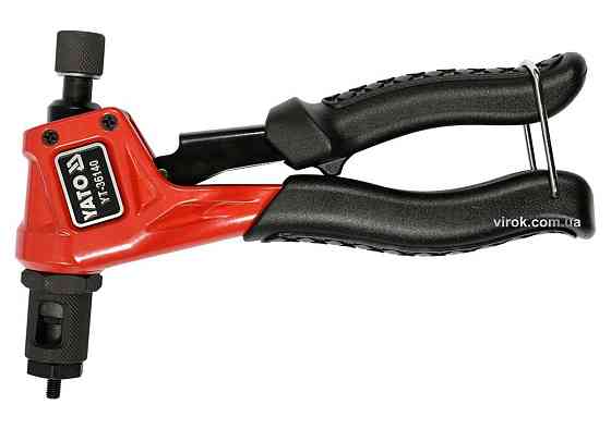 Заклепочник YATO для нітогайок М3; М4; М5; М6; l=200 мм [20/760] Одеса