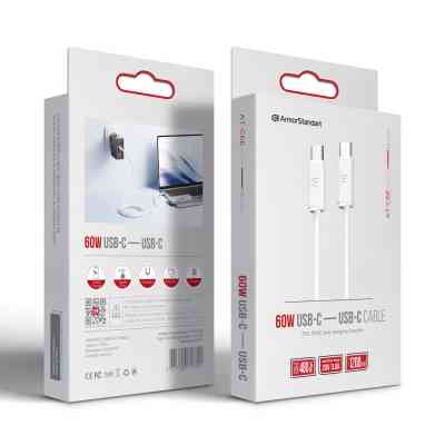 Дата кабель USB-C to USB-C 1.2m TPE 60W white Armorstandart (ARM75872) Вінниця