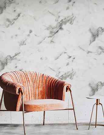 Шпалери вінілові на флізеліні гарячого тиснення DU&KA 1.06х10 вензель основа під штукатурку сірі коричневі Київ