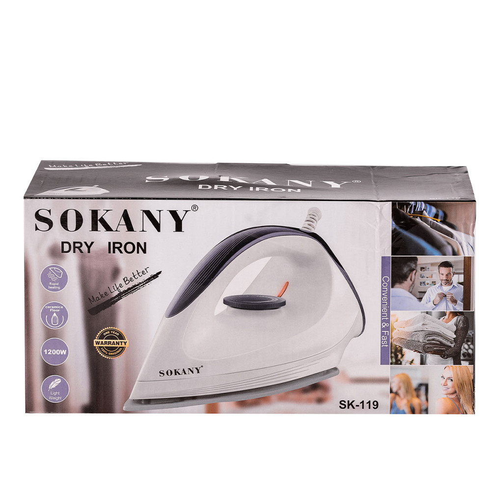 Sokany Праска Sokany з керамічною підошвою SK-119GR Коломыя - изображение 2