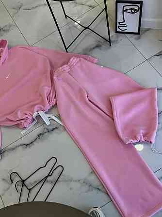 Жіночий костюм для прогулянок у спортивному стилі тринитка на флісі Барбі, 48/50 Одеса