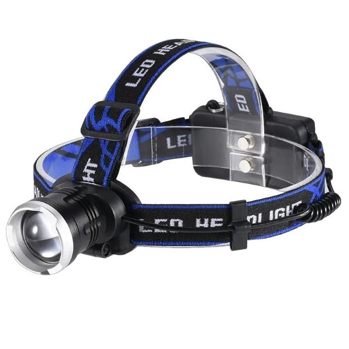 Налобний ліхтар для монтажних робіт Bailong, Ліхтар акумуляторний для риболовлі, Ліхтарик на лоб RH-75 Львів - фото 2