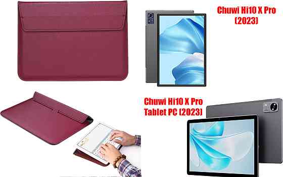 Чехол-конверт VitoCase для Chuwi Hi10 X Pro, Hi10 X Pro Tablet PC, с функцией подставки для планшета Бордовый Киев