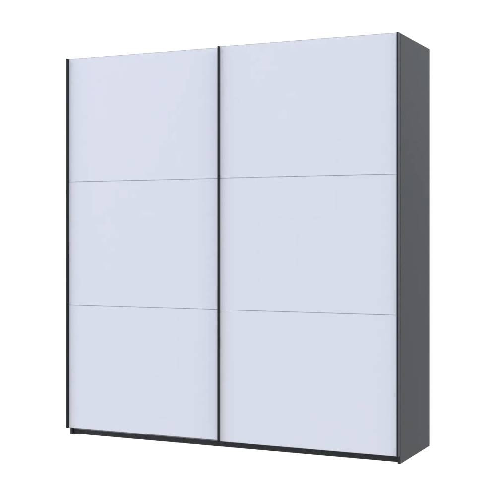 Шафа купе Doros G-Caiser Антрацит/Білий 2 ДСП / 3 частини 220х60х240 (42005416) (DRS-012249) Львів - фото 3