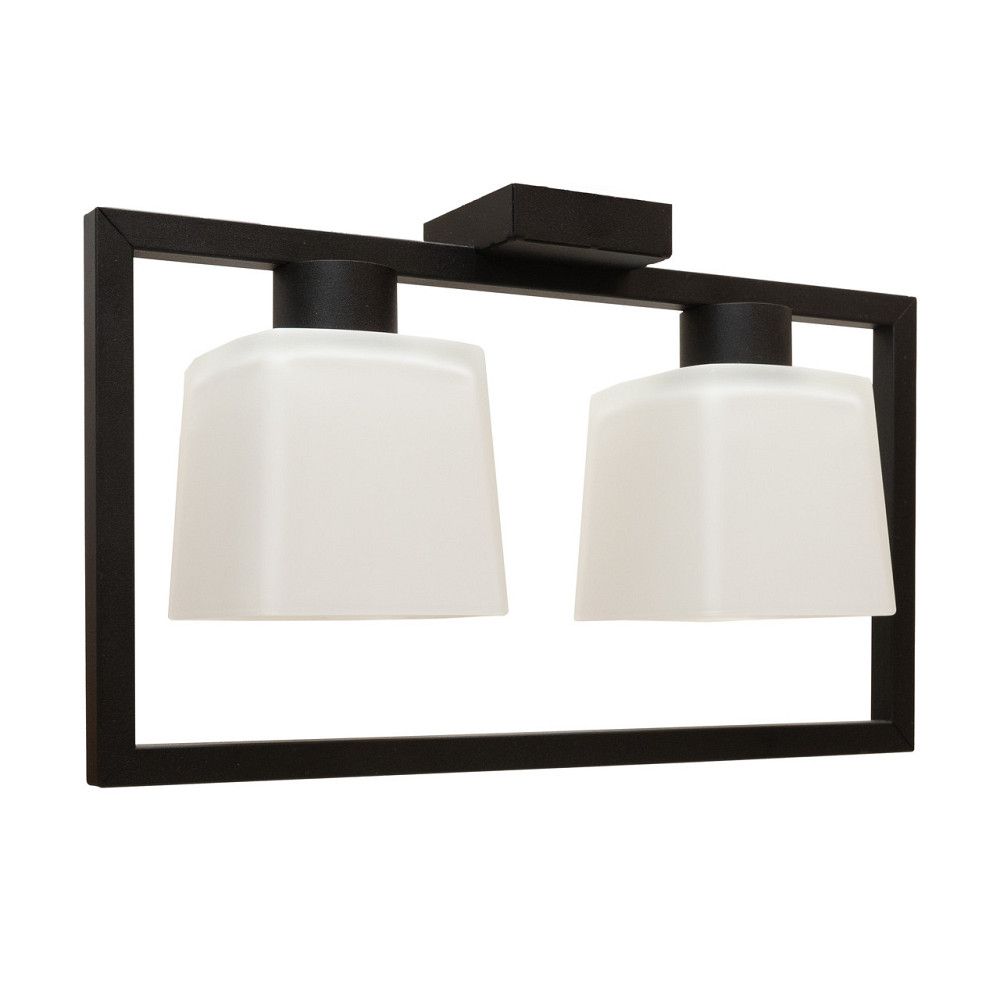 Люстра потолочная MSK Electric Boston на два плафона под лампу Е27 NL 400230-2 BK Одесса - изображение 4