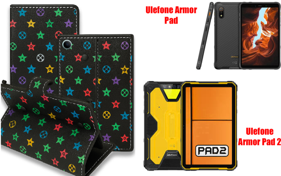 Книжка-трансформер для планшета Ulefone Armor Pad, Armor Pad 2, колір Black Lyi Black Київ