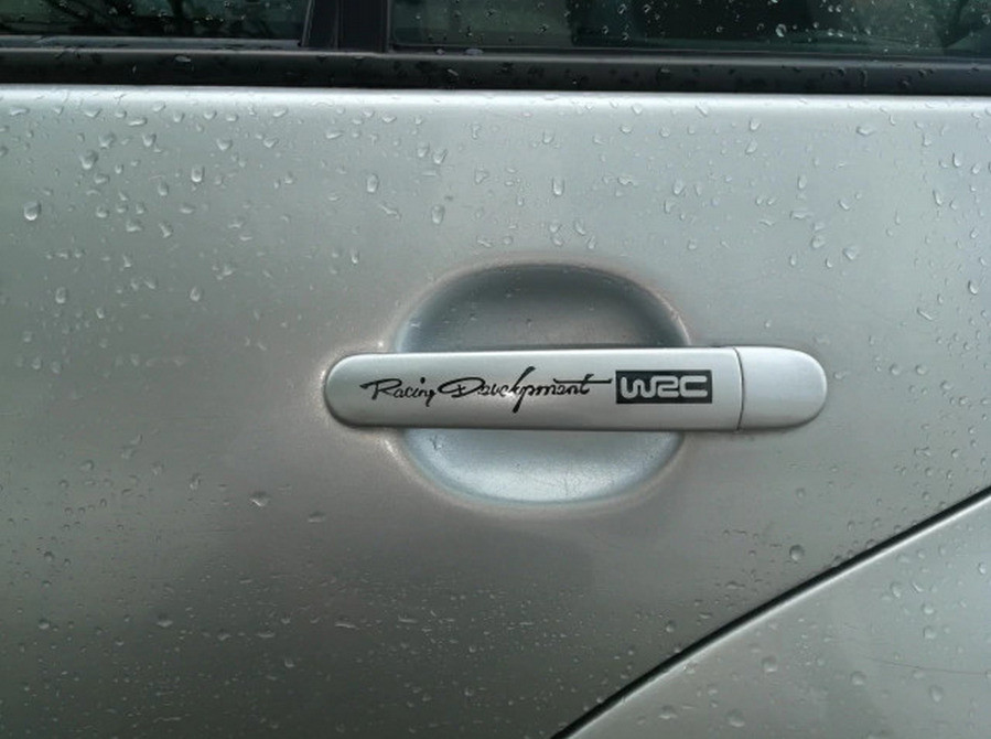 Наклейки на ручки авто № 9 Wrc Белая с красным ( с Киев - изображение 8