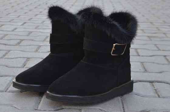 Угги жіночі YDG-bellini 1833 чорні (зима, замша натуральна) (1713) 36 Коломыя