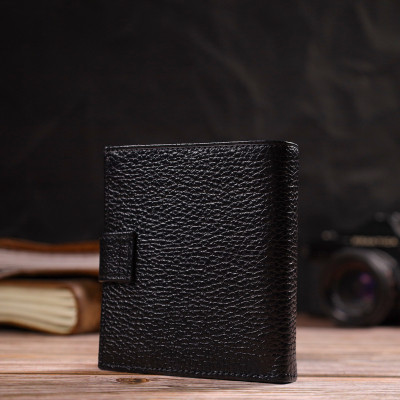 Гаманець Canpellini З натуральної шкіри Чорний (21728) Вінниця - фото 4